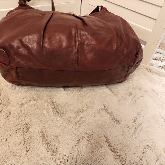 TORY BURCH BURGANDY HOBO BAG - Picture 11 of 16